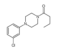 1-[4-(3-chlorophenyl)piperazin-1-yl]butan-1-one Structure