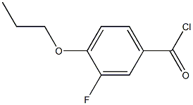 3-Fluoro-4-n-propoxybenzoyl chloride Structure