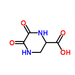 5,6-二氧代-哌嗪-2-羧酸结构式