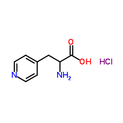 2-Amino-3-(pyridin-4-yl)propanoicacidhydrochloride结构式