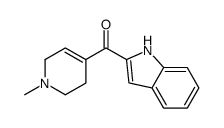 1H-indol-2-yl-(1-methyl-3,6-dihydro-2H-pyridin-4-yl)methanone结构式