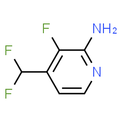 4-(二氟甲基)-3-氟吡啶-2-胺结构式