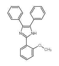 2-(2-甲氧基苯基)-4,5-二苯基-1H-咪唑结构式