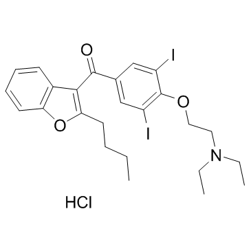 Amiodarone HCl structure