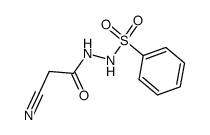 N'-benzenesulfonyl-2-cyanoacetic acid hydrazide结构式