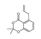 2,2-dimethyl-5-prop-2-enyl-1,3-benzodioxin-4-one结构式