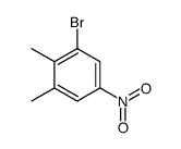 1-Bromo-2,3-dimethyl-5-nitrobenzene, 3-Bromo-5-nitro-o-xylene structure