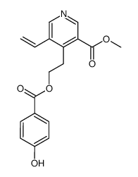 5-Vinyl-4-[2-[(4-hydroxybenzoyl)oxy]ethyl]-3-pyridinecarboxylic acid methyl ester Structure