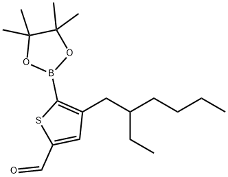 4-(2-乙基己基)-5-(4,4,5,5-四甲基-1,3,2-二氧杂硼戊烷结构式