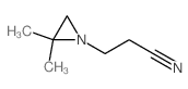 1-Aziridinepropanenitrile,2,2-dimethyl- Structure