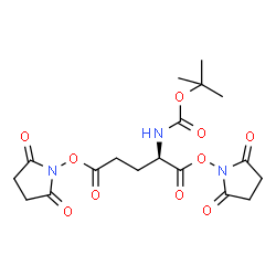 Boc-Glu(Osu)-Osu structure