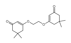 1,2-bis(3-oxo-5,5-dimethyl-1-cyclohexenyloxy)ethane Structure