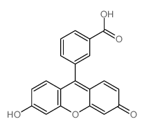 Benzoic acid,3-(6-hydroxy-3-oxo-3H-xanthen-9-yl)-结构式