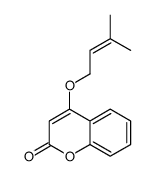 4-(3-methylbut-2-enoxy)chromen-2-one Structure