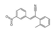 (Z)-2-(2-methylphenyl)-3-(3-nitrophenyl)prop-2-enenitrile结构式