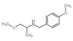 (4-甲氧基-苄基)-(2-甲氧基-1-甲基乙基)-胺结构式