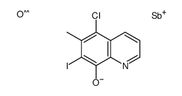 (5-chloro-7-iodo-6-methylquinolin-8-yl)oxy-oxostibane Structure