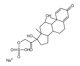 泼尼松龙-d8 21-硫酸钠盐结构式