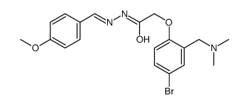 2-[4-bromo-2-[(dimethylamino)methyl]phenoxy]-N-[(E)-(4-methoxyphenyl)methylideneamino]acetamide Structure