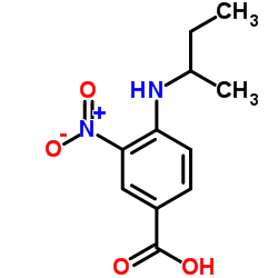 4-sec-Butylamino-3-nitro-benzoic acid Structure