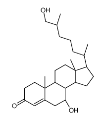 7α,26-dihydroxycholest-4-en-3-one Structure