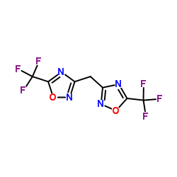 3,3'-Methylenebis[5-(trifluoromethyl)-1,2,4-oxadiazole] Structure