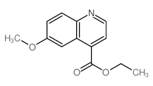 (6-甲氧基喹啉)-4-羧酸乙酯结构式