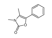 3,4-dimethyl-5-phenyl-1,3-oxazol-2-one结构式