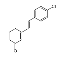3-[(E)-2-(4-Chloro-phenyl)-vinyl]-cyclohex-2-enone Structure