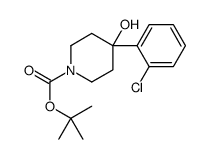 1-N-BOC-4-(2-CHLOROPHENYL)-4-HYDROXYPIPERIDINE结构式