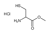 2-氨基-3-巯基丙酸甲酯盐酸盐结构式