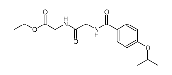 [2-(4-Isopropoxy-benzoylamino)-acetylamino]-acetic acid ethyl ester结构式