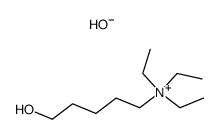 N,N,N-triethyl-5-hydroxypentan-1-aminium hydroxide结构式