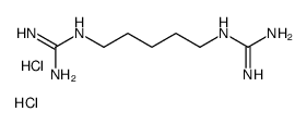 N,N'''-1,5-pentanediylbisguanidine dihydrochloride structure