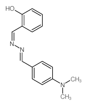 6-[[(2Z)-2-[(4-dimethylaminophenyl)methylidene]hydrazinyl]methylidene]cyclohexa-2,4-dien-1-one结构式