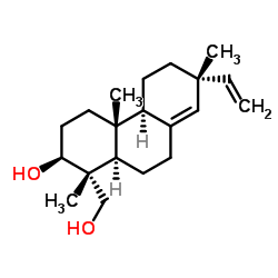 (3β,13α)-Pimara-8(14),15-diene-3,18-diol structure