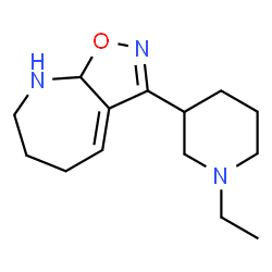 5H-Isoxazolo[5,4-b]azepine,3-(1-ethyl-3-piperidinyl)-6,7,8,8a-tetrahydro-(9CI)结构式