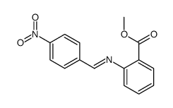 methyl 2-[(4-nitrophenyl)methylideneamino]benzoate结构式