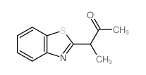 2-Butanone,3-(2-benzothiazolyl)- Structure