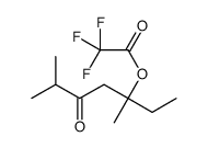 (3,6-dimethyl-5-oxoheptan-3-yl) 2,2,2-trifluoroacetate Structure