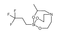 3-methyl-5-(3,3,3-trifluoropropyl)-4,6,11-trioxa-1-aza-5-silabicyclo[3.3.3]undecane结构式