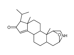 1α,4α-Epoxy-20-methyl-3-aza-A-homo-5β-pregn-14-en-16-one结构式