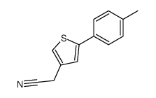 2-[5-(4-methylphenyl)thiophen-3-yl]acetonitrile Structure