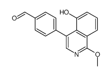 4-(5-hydroxy-1-methoxyisoquinolin-4-yl)benzaldehyde Structure