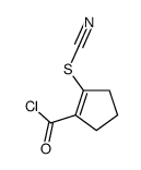 Thiocyanic acid, 2-(chlorocarbonyl)-1-cyclopenten-1-yl ester (9CI) picture