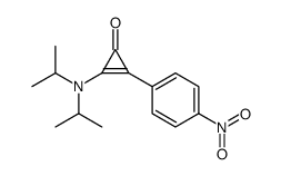 2-[di(propan-2-yl)amino]-3-(4-nitrophenyl)cycloprop-2-en-1-one Structure