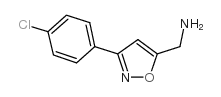 [3-(4-chlorophenyl)-1,2-oxazol-5-yl]methanamine structure