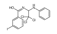 N-(1-anilino-2,2,2-trichloroethyl)-3-iodobenzamide结构式