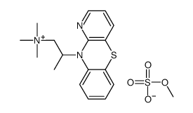 methyl sulfate,trimethyl(2-pyrido[3,2-b][1,4]benzothiazin-10-ylpropyl)azanium Structure