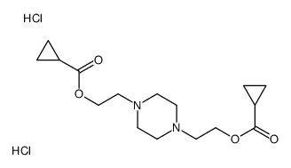 2-[4-[2-(cyclopropanecarbonyloxy)ethyl]piperazin-1-yl]ethyl cyclopropanecarboxylate,dihydrochloride Structure